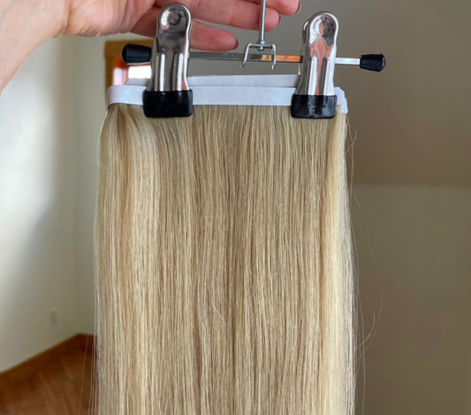20” Beige Light Blonde #9 DIY Hair Extensions Home Kit