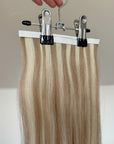 Cold Beige/Blonde Highlights Straight DIY Hair Extensions Kit