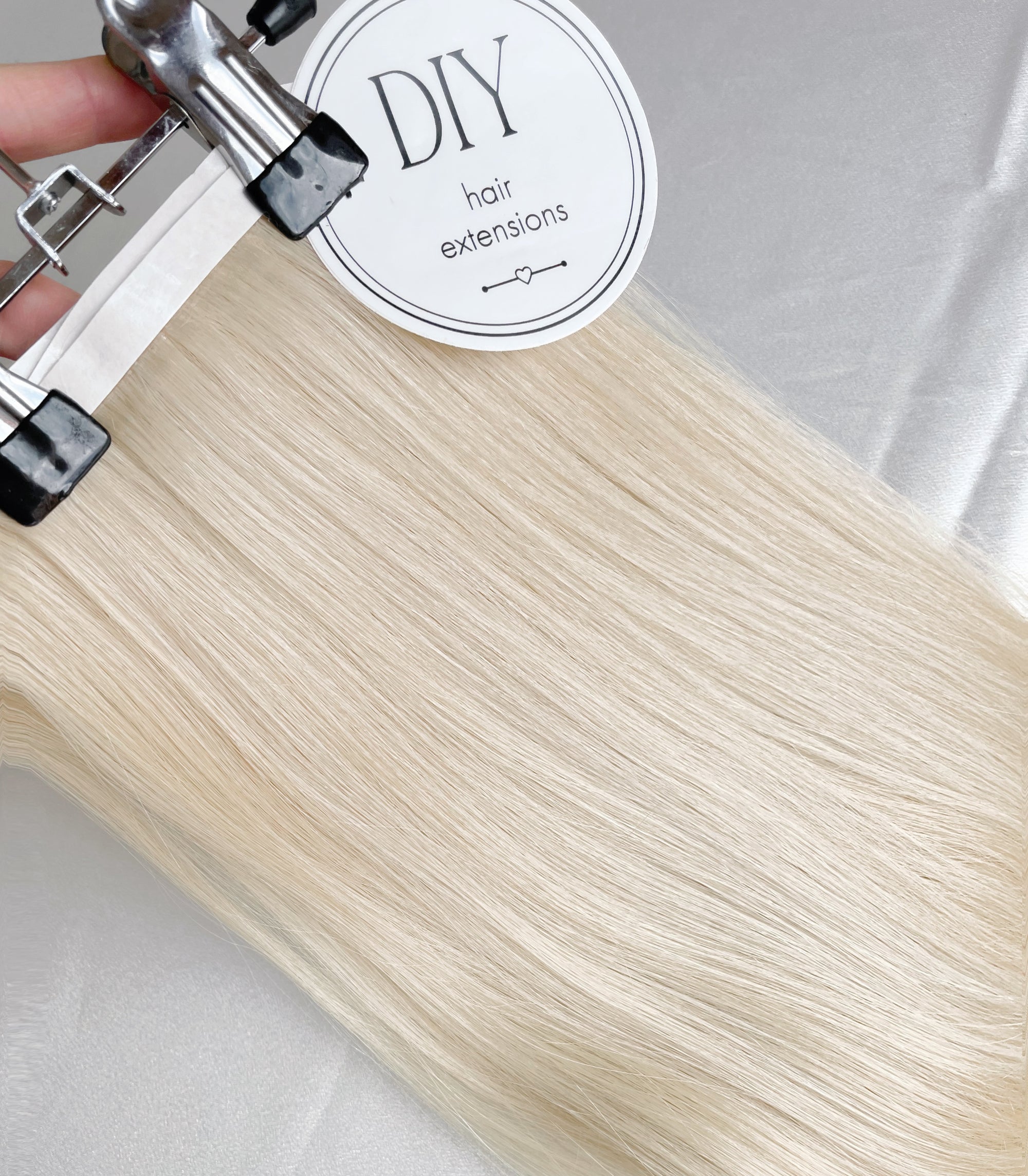 Platinum Blonde DIY Hair Extensions Home Kit