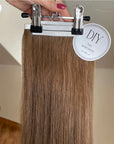 Light Brown Straight DIY Hair Extensions Home Kit