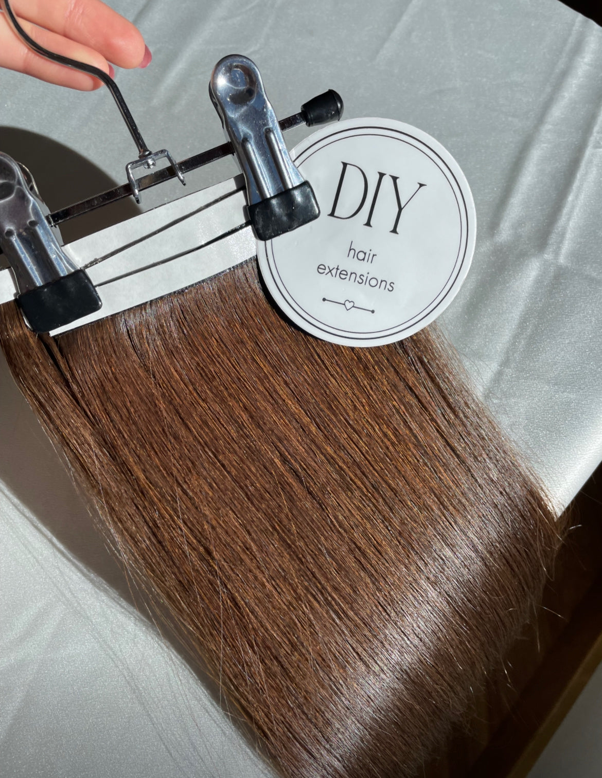 Medium Brown #4 DIY Hair Extensions Home Kit