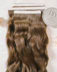 Light Brown Natural Wave DIY Hair Extensions Home Kit