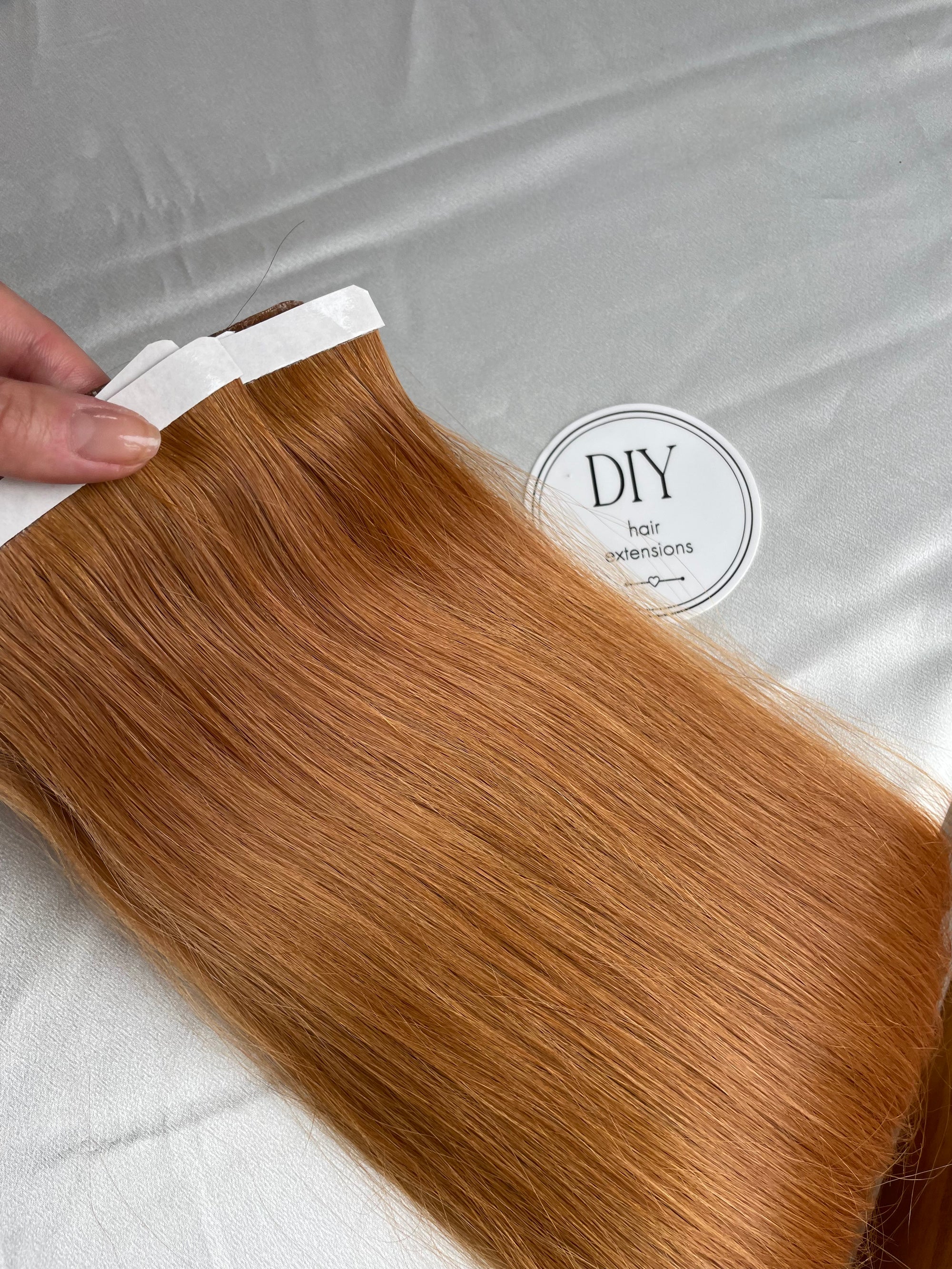 Copper Straight DIY Hair Extensions Home Kit