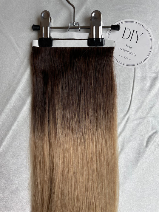 Brown/Beige Blonde Ombré DIY Hair Extensions Kit
