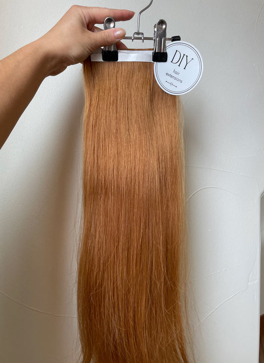 Copper Straight DIY Hair Extensions Home Kit