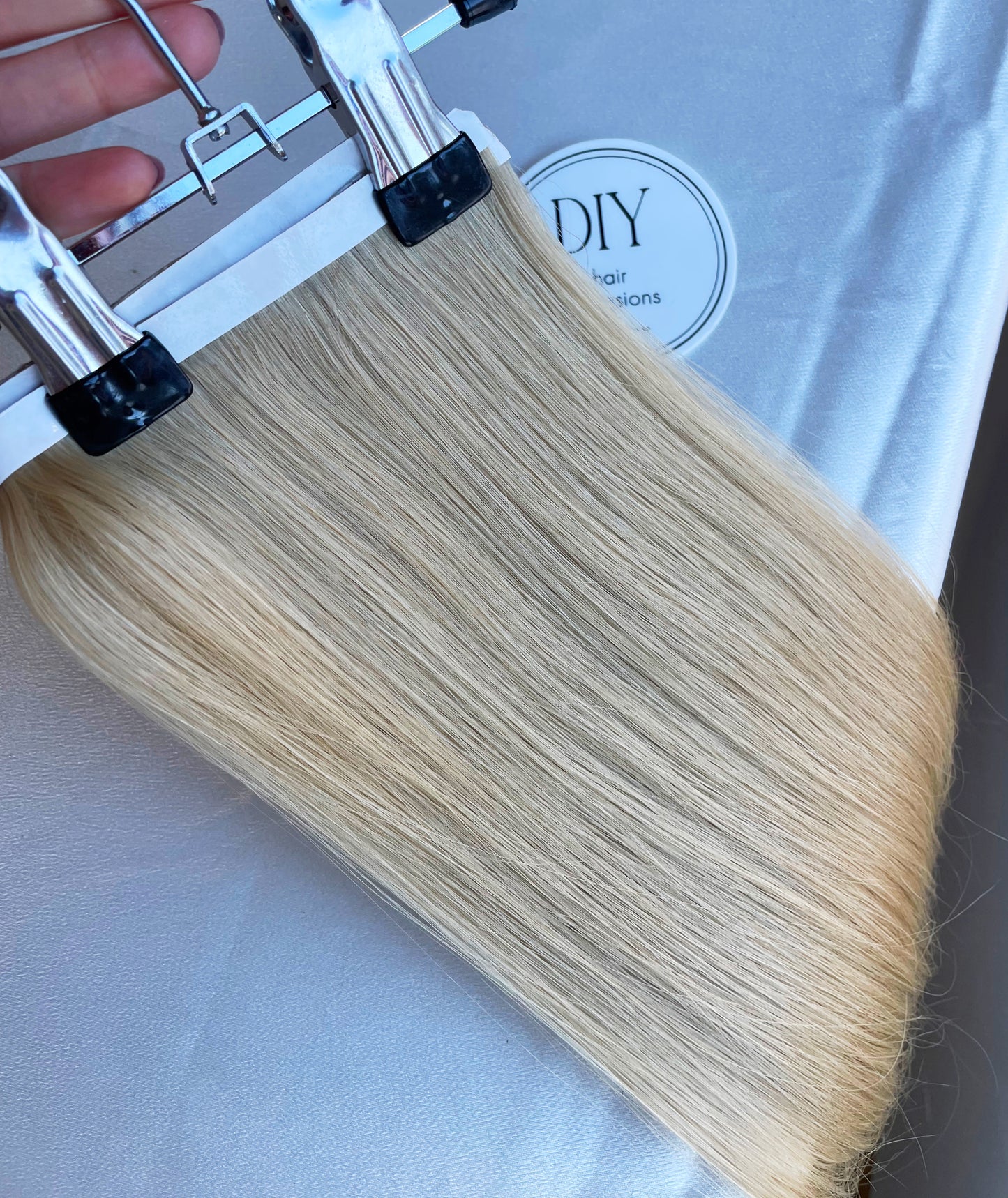 20” Beige Light Blonde #9 DIY Hair Extensions Home Kit