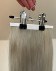 Ash Blonde/ Silver Straight DIY Hair Extensions Home Kit