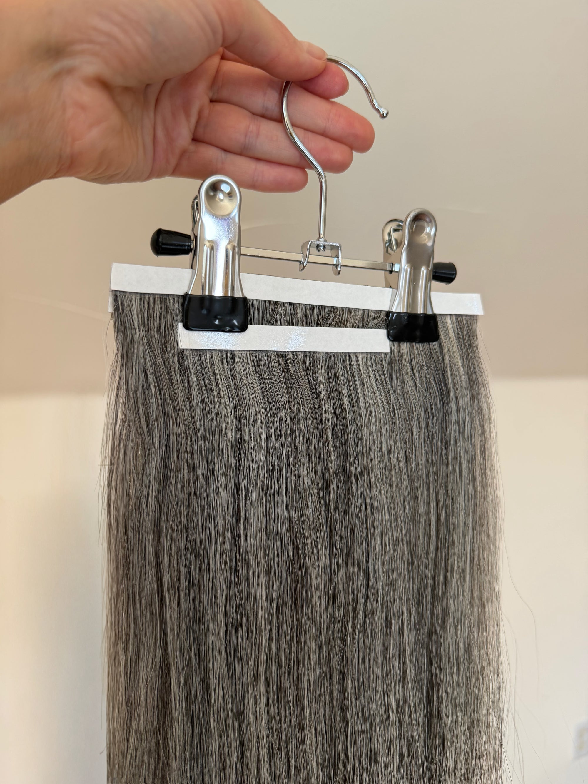 Grey DIY Hair Extensions Home Kit