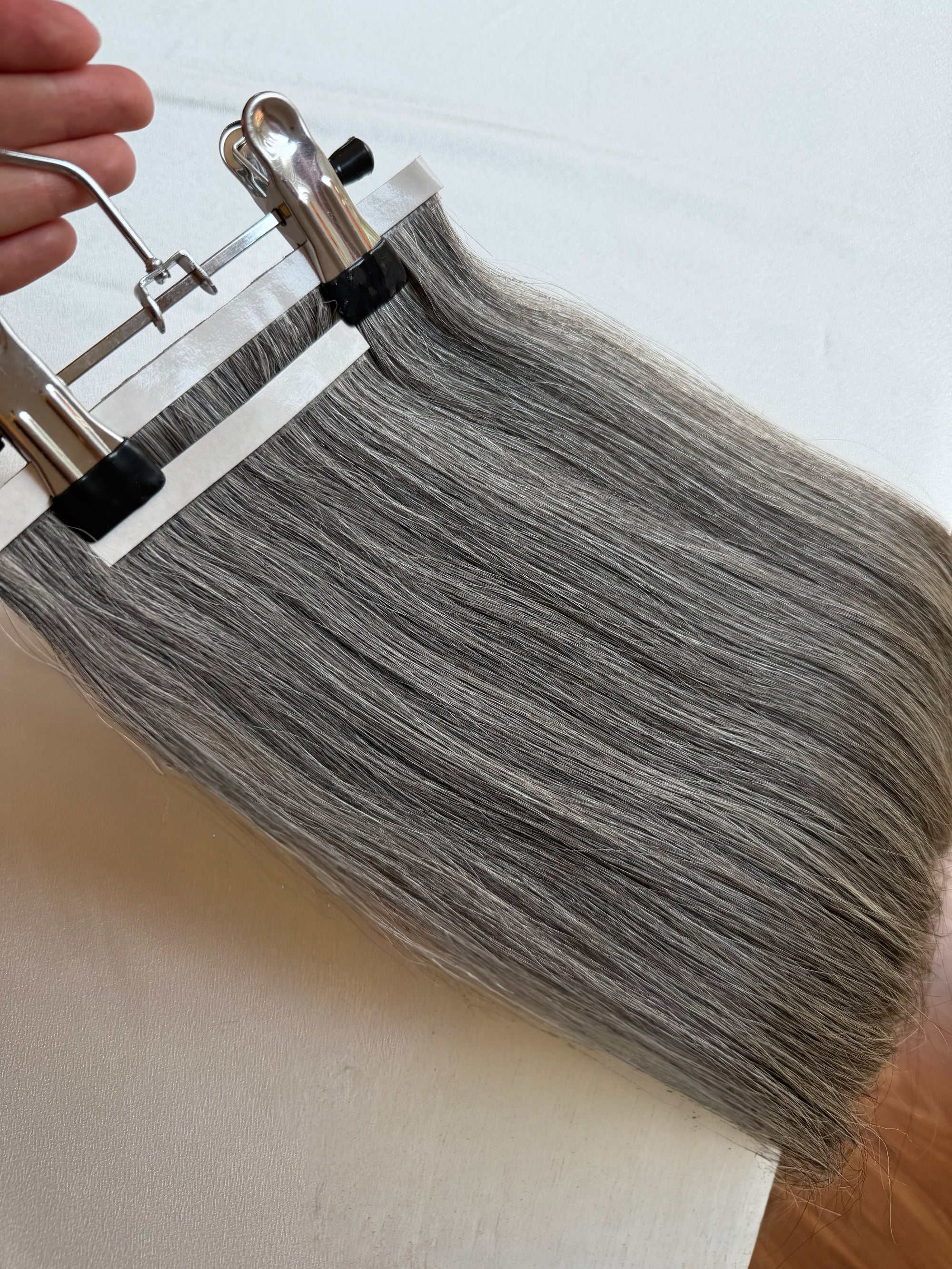 Grey DIY Hair Extensions Home Kit
